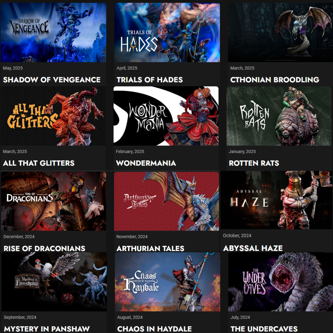 Tabletop Miniatures STL Pack – Fantasy , Sci-Fi Figures for D&D and RPGs